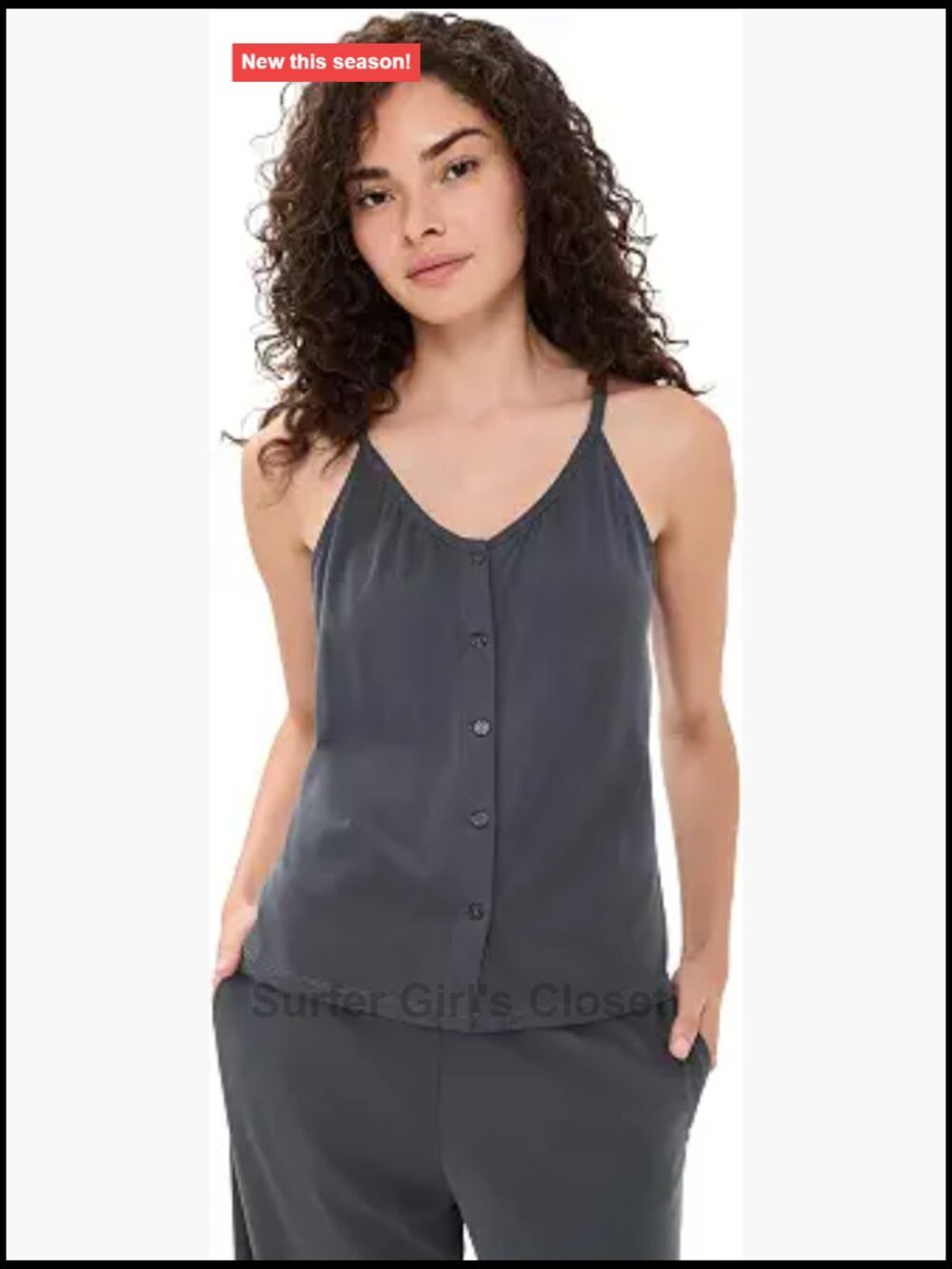 Relaxed Fit Sleeveless Tank Top Modal Blend